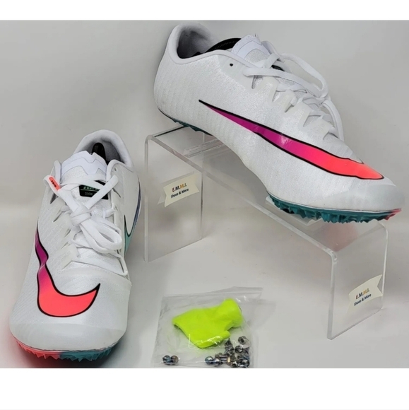 Nike Zoom Ja Fly 3 Men’s Size 13 White Ombre Track Shoes Spikes 865633-101 New - Picture 1 of 12